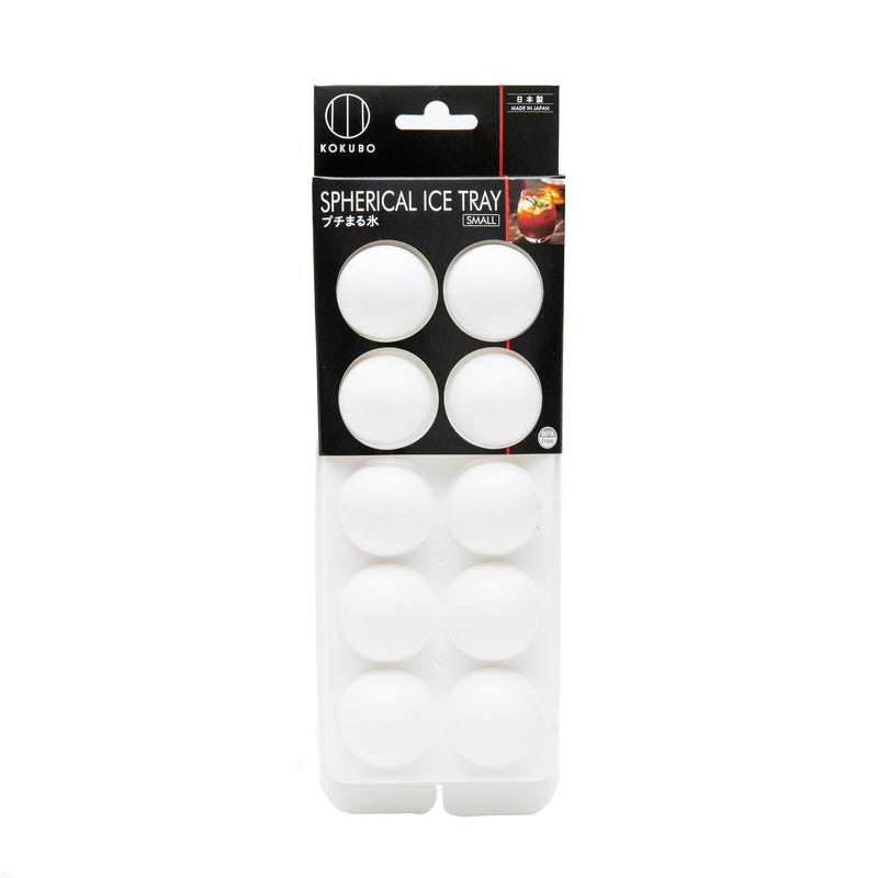 Ice Cube Tray (PP/Makes 10 Small Spheres/3.5x11.4x25cm/Kokubo/deLijoy/SMCol(s): White)