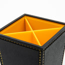Kokubo STYLE VI 2 4 Compartments Desk Organizer Black,Yellow