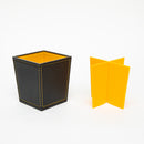 Kokubo STYLE VI 2 4 Compartments Desk Organizer Black,Yellow