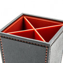 Desk Organizer (4 Compartments/2 Removable Dividers/8.8x8.8x10cm/Kokubo/STYLE VI/SMCol(s): Black,Red)