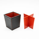 Kokubo STYLE VI 2 4 Compartments Desk Organizer Black,Red