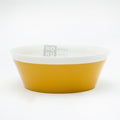 14.0cm Kokubo KOKU Round Deep Melamine Plate Mustard Yellow