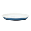 17.5cm Kokubo KOKU Melamine Round Flat Plate Iron Blue / &