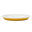 17.5cm Kokubo KOKU Melamine Round Flat Plate Mustard Yellow / &