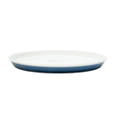 17.5cm Kokubo KOKU Melamine Round Flat Plate Iron Blue / &