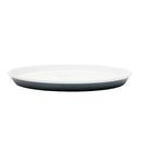 17.5cm Kokubo KOKU Melamine Round Flat Plate Steel Grey / &