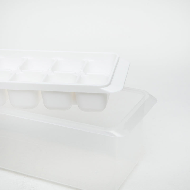 Ice Cube Tray (Makes 12 Cubes/With Box/9x8.5x22.5cm/SMCol(s): White)
