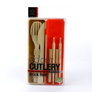 Kokubo Go Out Cutlery Set with Case Brick Red