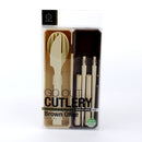 Kokubo Go Out Cutlery Set with Case Brown Olive