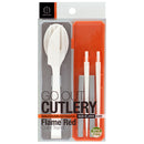 Kokubo Go Out Cutlery Set with Case Red