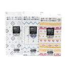 Kokubo Ethnic Pattern One Side Gauze & One Side Pile Kitchen Cloth White,Blue,Grey