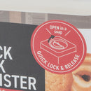 Food Storage Container (AS, ABS/Airtight/Easy Lock & Release With Lever/Not Microwave & Dishwasher Safe/For Dry Food/750mL/10x10x11.5cm/Kokubo/SMCol(s): Pink)