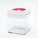 Food Storage Container (AS, ABS/Airtight/Easy Lock & Release With Lever/Not Microwave & Dishwasher Safe/For Dry Food/750mL/10x10x11.5cm/Kokubo/SMCol(s): Pink)