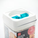 Food Storage Container (AS, ABS/Airtight/Easy Lock & Release With Lever/Not Microwave & Dishwasher Safe/For Dry Food/750mL/10x10x11.5cm/Kokubo/SMCol(s): Green)