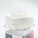 Food Storage Container (AS, ABS/Airtight/Easy Lock & Release With Lever/Not Microwave & Dishwasher Safe/For Dry Food/750mL/10x10x11.5cm/Kokubo/SMCol(s): Grey)