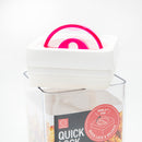 Food Storage Container (AS, ABS/Airtight/Easy Lock & Release With Lever/Not Microwave & Dishwasher Safe/For Dry Food/1500mL/10x10x21.4cm/Kokubo/SMCol(s): Pink)