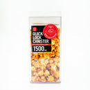 Food Storage Container (AS, ABS/Airtight/Easy Lock & Release With Lever/Not Microwave & Dishwasher Safe/For Dry Food/1500mL/10x10x21.4cm/Kokubo/SMCol(s): Green)