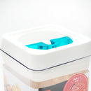 Food Storage Container (AS, ABS/Airtight/Easy Lock & Release With Lever/Not Microwave & Dishwasher Safe/For Dry Food/1500mL/10x10x21.4cm/Kokubo/SMCol(s): Green)