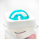 Food Storage Container (AS, ABS/Airtight/Easy Lock & Release With Lever/Not Microwave & Dishwasher Safe/For Dry Food/1500mL/10x10x21.4cm/Kokubo/SMCol(s): Green)