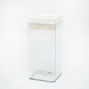 Food Storage Container (AS, ABS/Airtight/Easy Lock & Release With Lever/Not Microwave & Dishwasher Safe/For Dry Food/1500mL/10x10x21.4cm/Kokubo/SMCol(s): Grey)