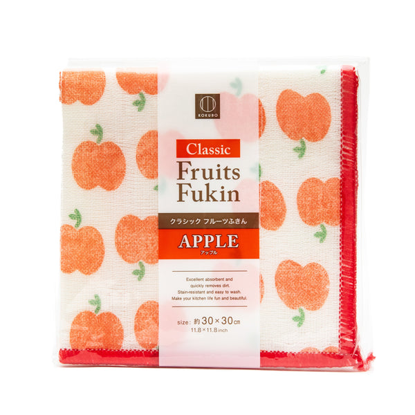 Kitchen Cloth (Soft & Absorbent/Retro/Apples/30x30cm/Kokubo/SMCol(s): Red)