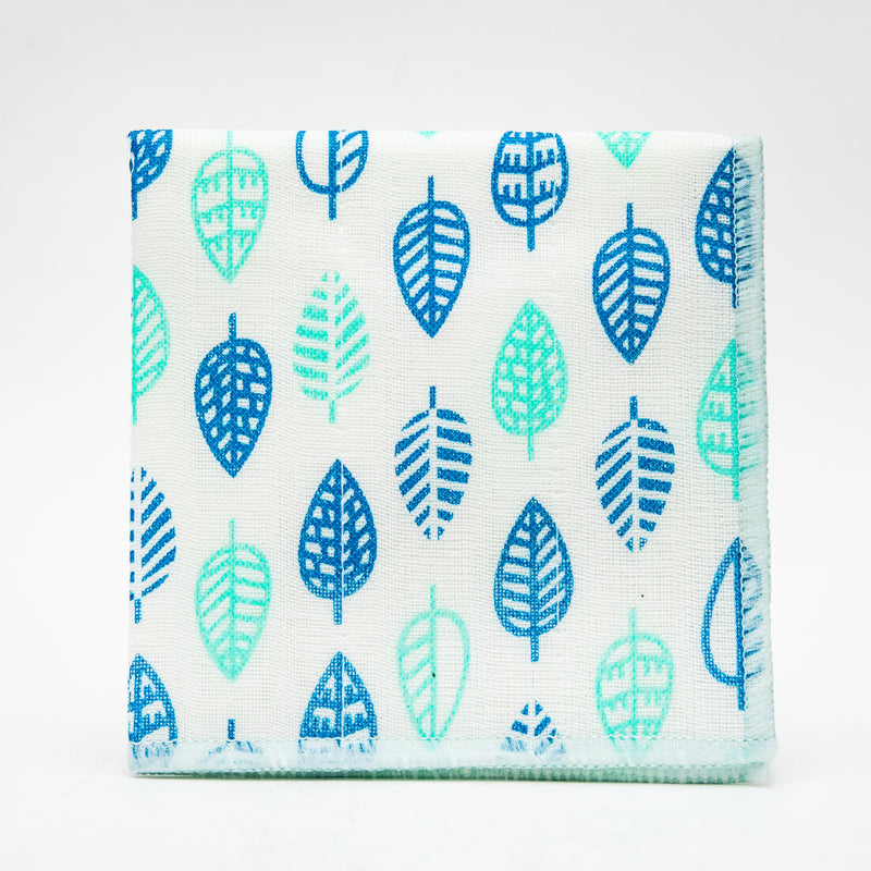 Kitchen Cloth (Soft & Absorbent/Modern Leaf/30x30cm/Kokubo/SMCol(s): White, Blue, Green)
