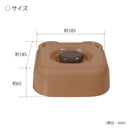 Microwave Cover (Polypropylene/Cold・Heat Resistance: -20℃・140℃/Nose-shaped knob part does not get hot/Bear/6.5x18.5x18.5cm/SMCol(s): Brown)