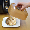 Microwave Cover (Polypropylene/Cold・Heat Resistance: -20℃・140℃/Nose-shaped knob part does not get hot/Bear/6.5x18.5x18.5cm/SMCol(s): Brown)