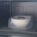 Microwave Cover (Polypropylene/Cold・Heat Resistance: -20℃・140℃/Nose-shaped knob part does not get hot/Bear/6.5x18.5x18.5cm/SMCol(s): Clear)
