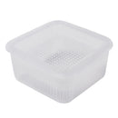 Rice Moulds (Polypropylene/Easy "One" Push out for removing rice balls/Hard to stick the rice/Cold・Heat Resistance: -20℃・120℃/Square)