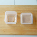 Rice Moulds (Polypropylene/Easy "One" Push out for removing rice balls/Hard to stick the rice/Cold・Heat Resistance: -20℃・120℃/Square)