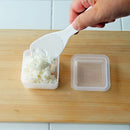 Rice Moulds (Polypropylene/Easy "One" Push out for removing rice balls/Hard to stick the rice/Cold・Heat Resistance: -20℃・120℃/Square)