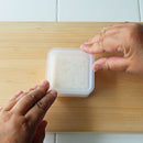 Rice Moulds (Polypropylene/Easy "One" Push out for removing rice balls/Hard to stick the rice/Cold・Heat Resistance: -20℃・120℃/Square)