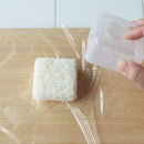 Rice Moulds (Polypropylene/Easy "One" Push out for removing rice balls/Hard to stick the rice/Cold・Heat Resistance: -20℃・120℃/Square)