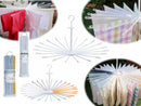 Parasol-Shape Fodable Clothes Hanger (White)