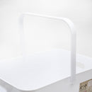Laundry Basket (With 4 Foldable Legs/With Handle & Side Grips/Holds up to 5kg/Height Including Legs: 54.8cm/34.4x46x30.3cm/Kokubo/SMCol(s): White)