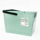 Laundry Basket (With 4 Foldable Legs/With Handle & Side Grips/Holds up to 5kg/Height Including Legs: 54.8cm/34.4x46x30.3cm/Kokubo/SMCol(s): Green)