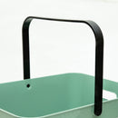 Laundry Basket (With 4 Foldable Legs/With Handle & Side Grips/Holds up to 5kg/Height Including Legs: 54.8cm/34.4x46x30.3cm/Kokubo/SMCol(s): Green)