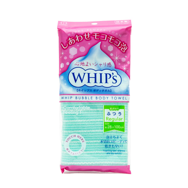 Washcloth (Regular/Foaming/2x12.5x26cm/WHIP's/SMCol(s): Green)