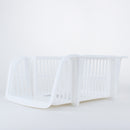 White Stackable Storage Basket