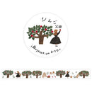 Hyogensha Transparent Washi Masking Tape Apple Orchard Tie 22-748 22-748