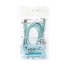 Charging & Data Transfer Cable (Type C/Soft/2m/SMCol(s): Blue)