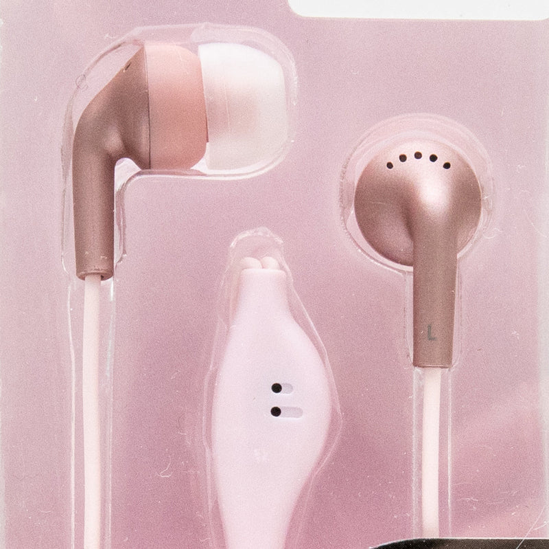 Earphones (With Microphone/Cable Length: 1.2m/120cm/SMCol(s): Pink)