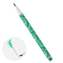 Akashiya Blue Green Flower Brush Pen 
