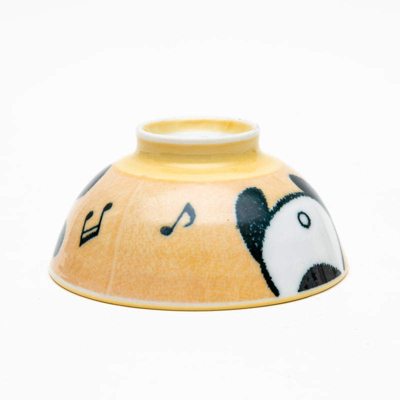 Rice Bowl (Ceramic/Panda/S/dia.10.5cm/SMCol(s): Orange,White,Black)