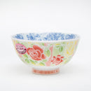 Rice Bowl (Ceramic/Frilled Roses/6cm/dia.11.3cm/SMCol(s): White,Red)