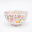 11.4cm Tulip Garden Ceramic Rice Bowl (2 Color Options)