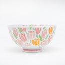 11.4cm Tulip Garden Ceramic Rice Bowl (2 Color Options)