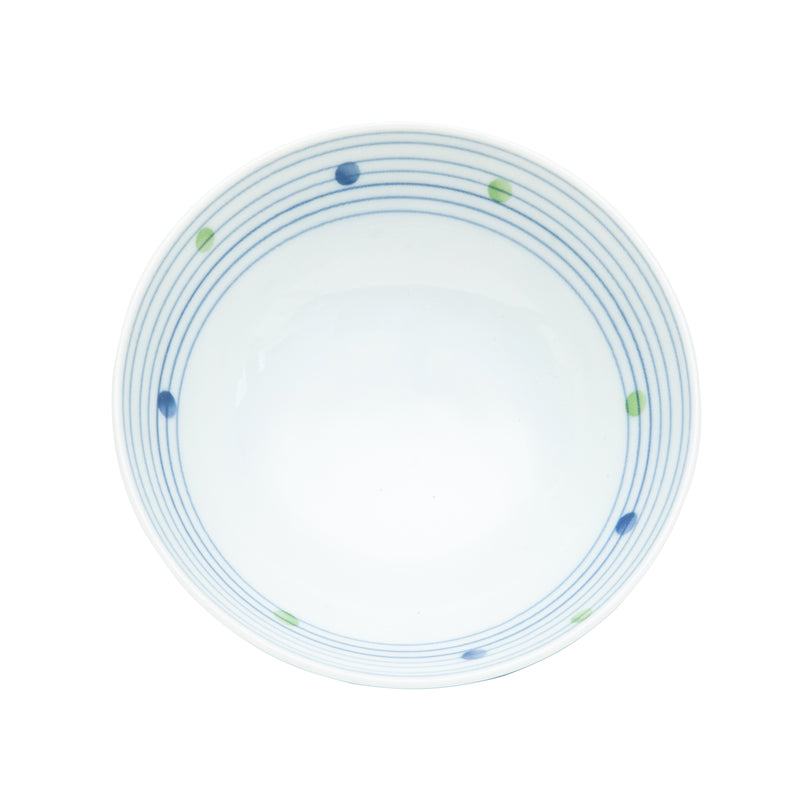 Dots Stripes Porcelain Rice Bowl (2 Size Options)