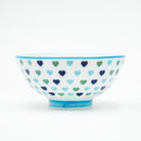 Hearts Porcelain Rice Bowl dia.10.5cm S (2 Color Options)